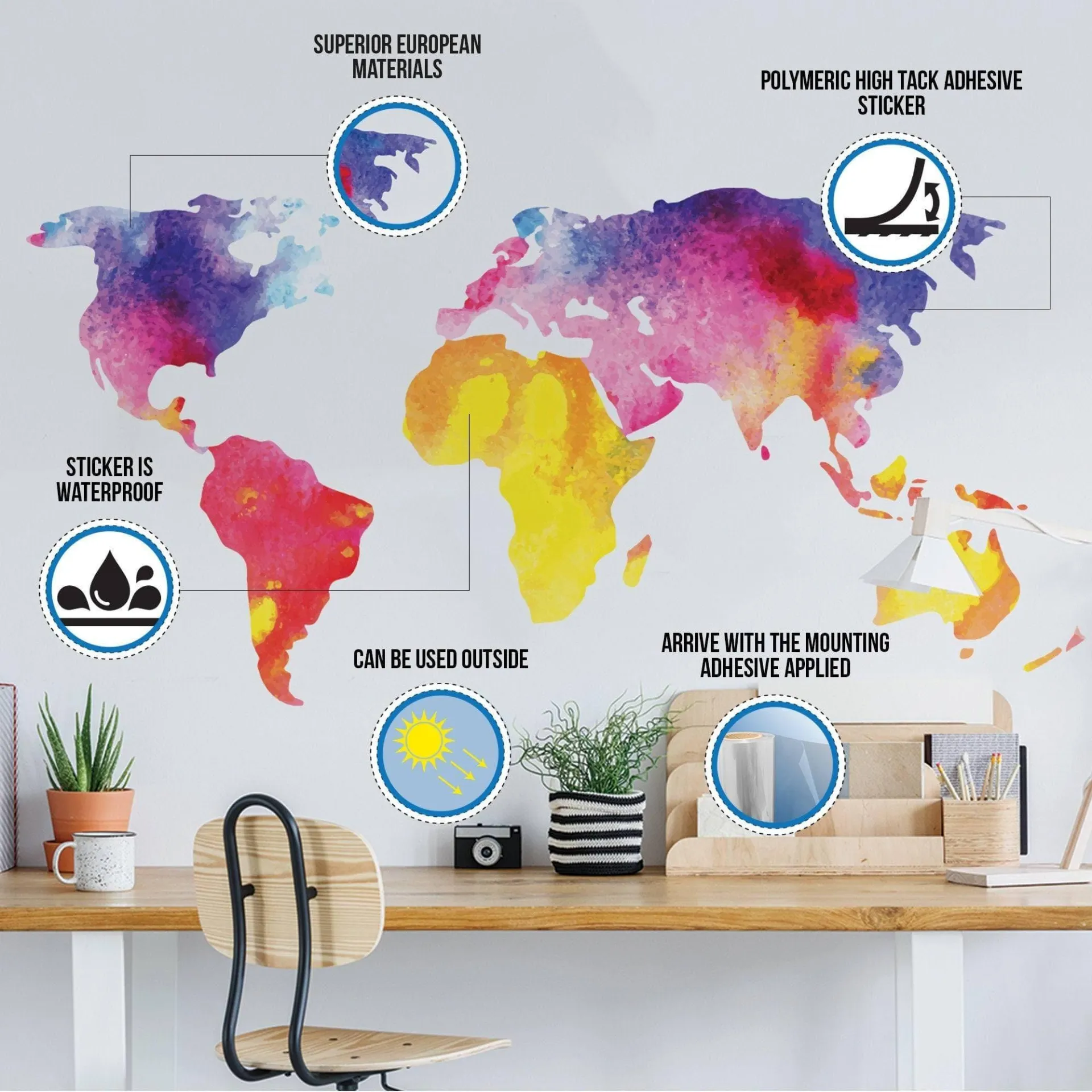 3D Oceanic Illusion Floor Decal - , Realistic Underwater Design Sticker