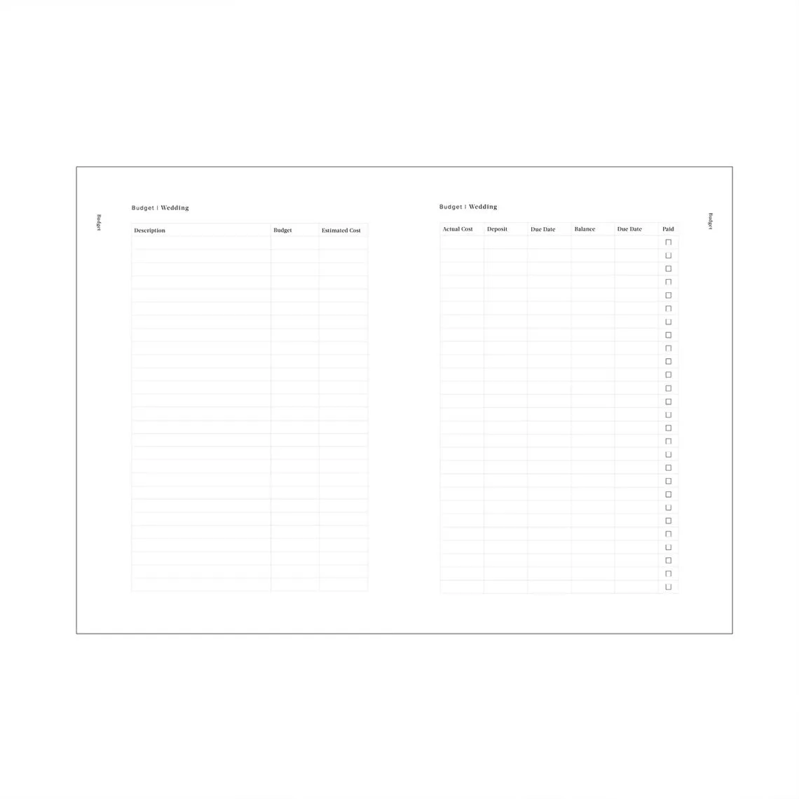 An Organised Life Wedding Planner | Black
