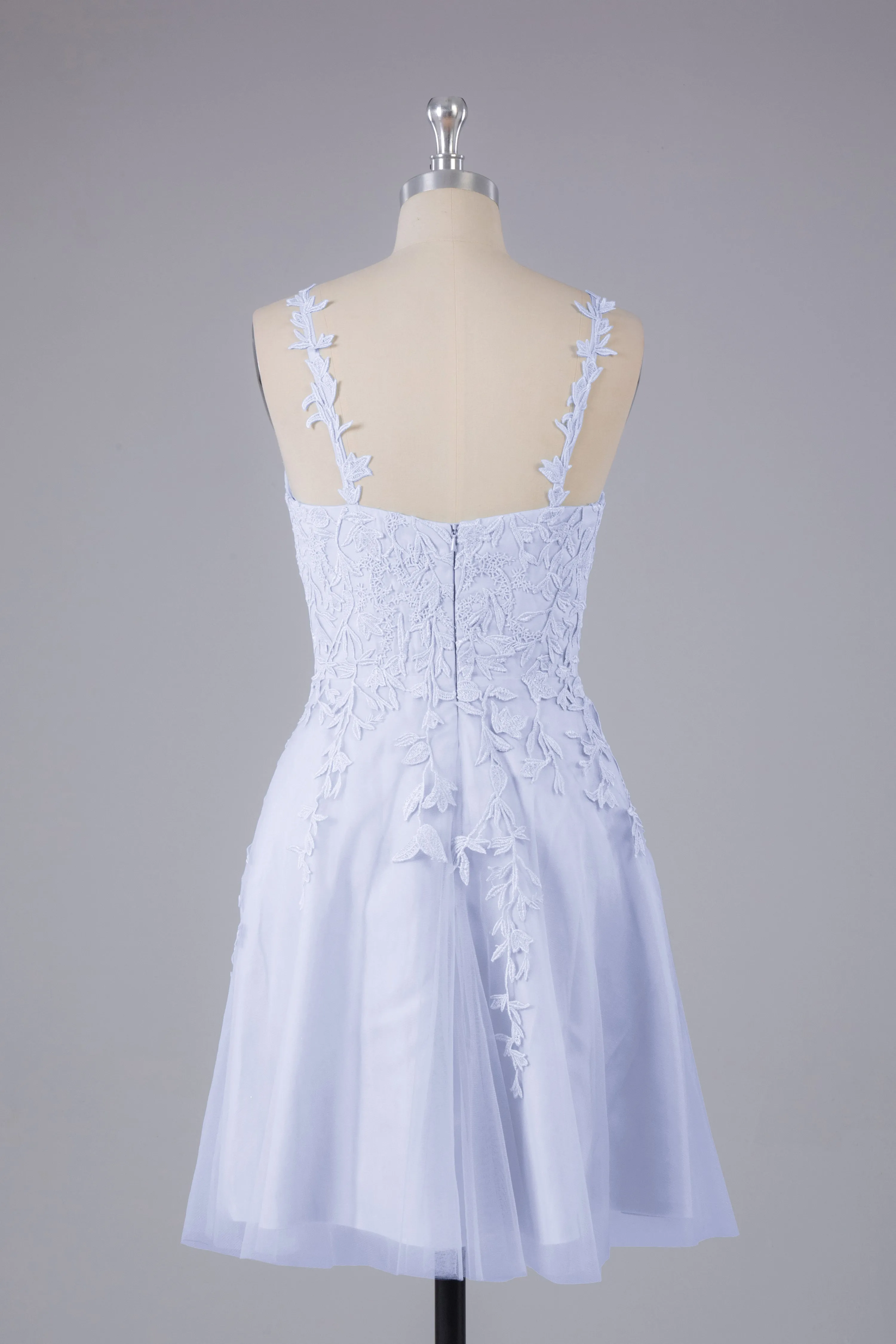 Beautiful Spaghetti Straps V Neck Bridesmaid Dresses