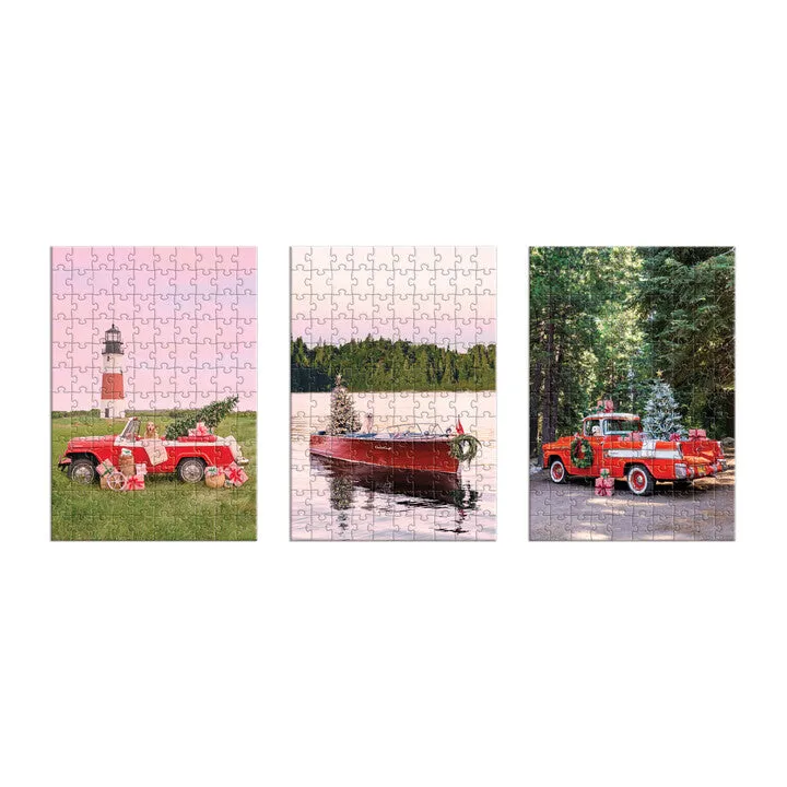 Gray Malin The Holiday 3-in-1 Puzzle Set