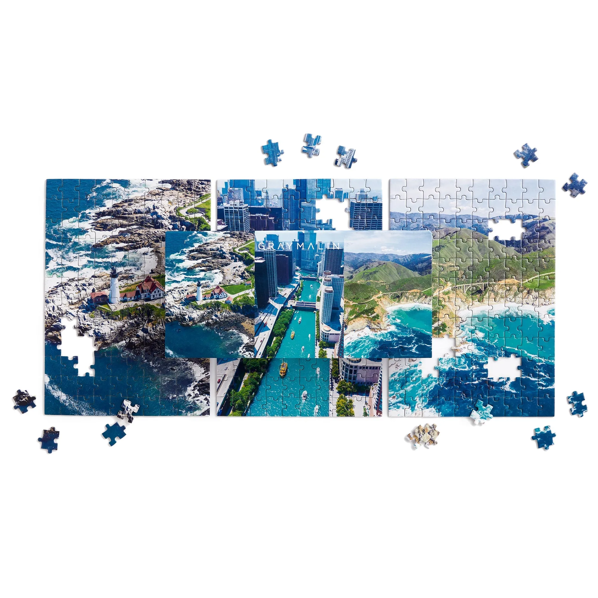 Gray Malin The USA Aerials 3-in-1 Puzzle Set