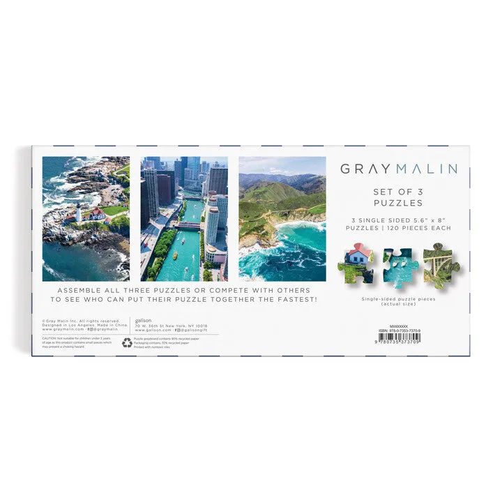 Gray Malin The USA Aerials 3-in-1 Puzzle Set