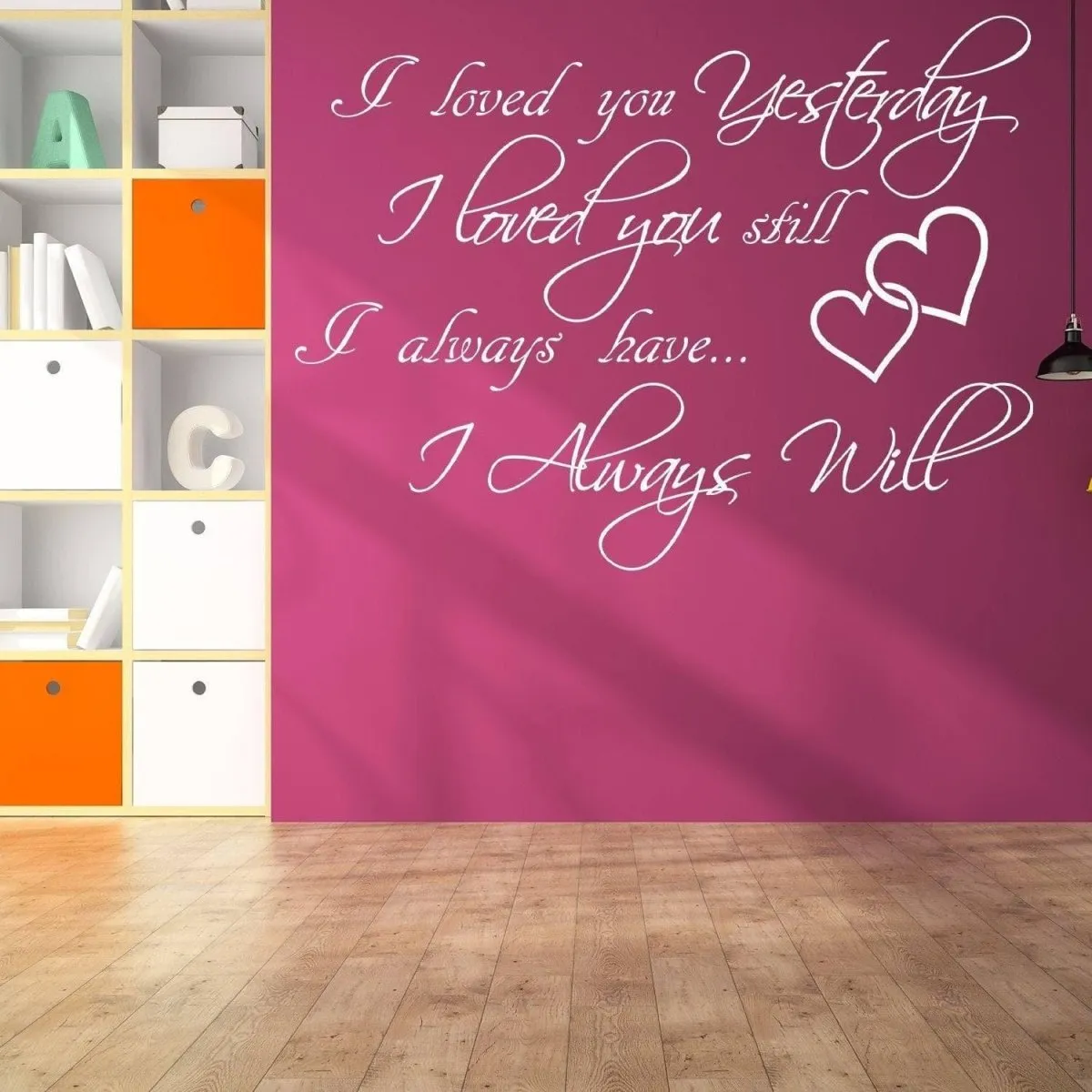 Love Forever Wall Sticker - Vinyl Adhesive Art Decoration for Walls