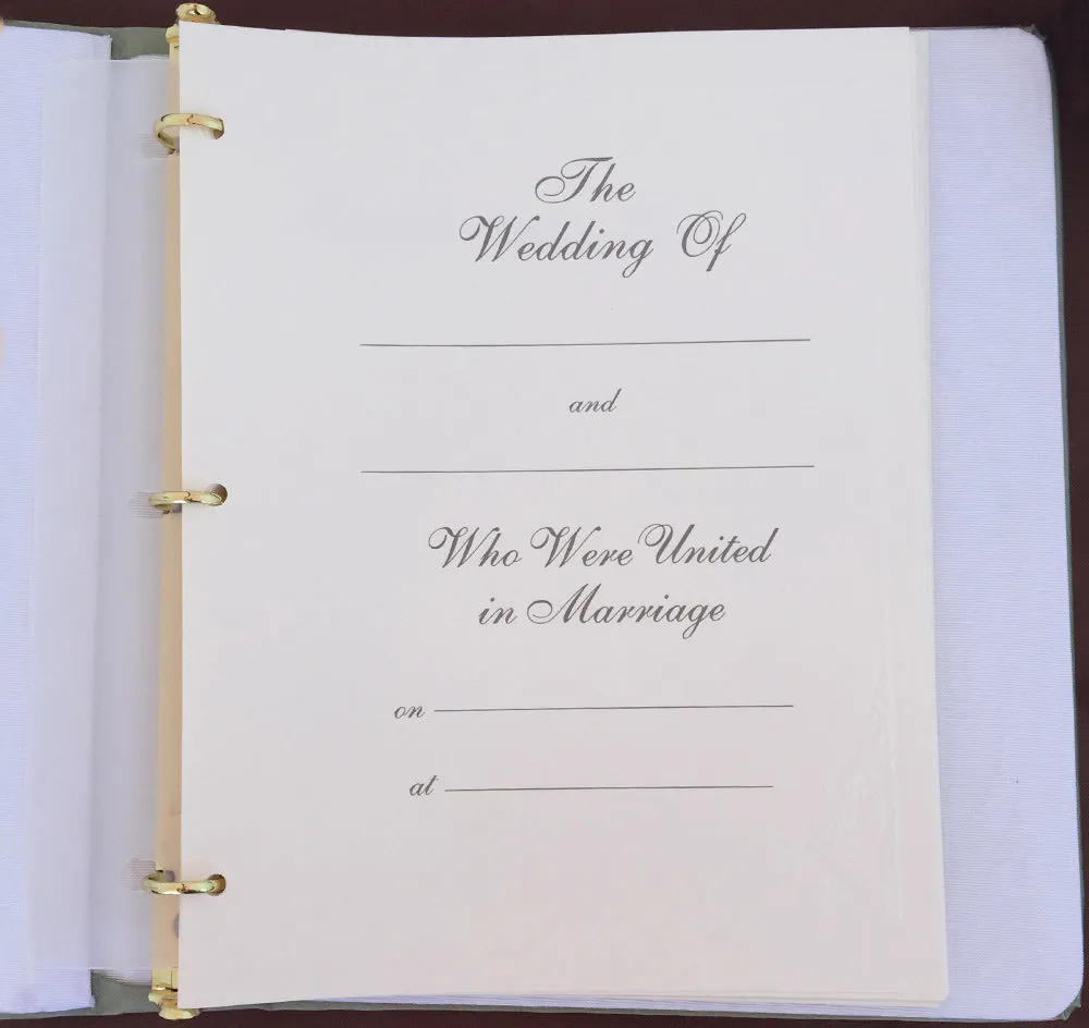 Love Knot Custom Color Wedding Memory Book