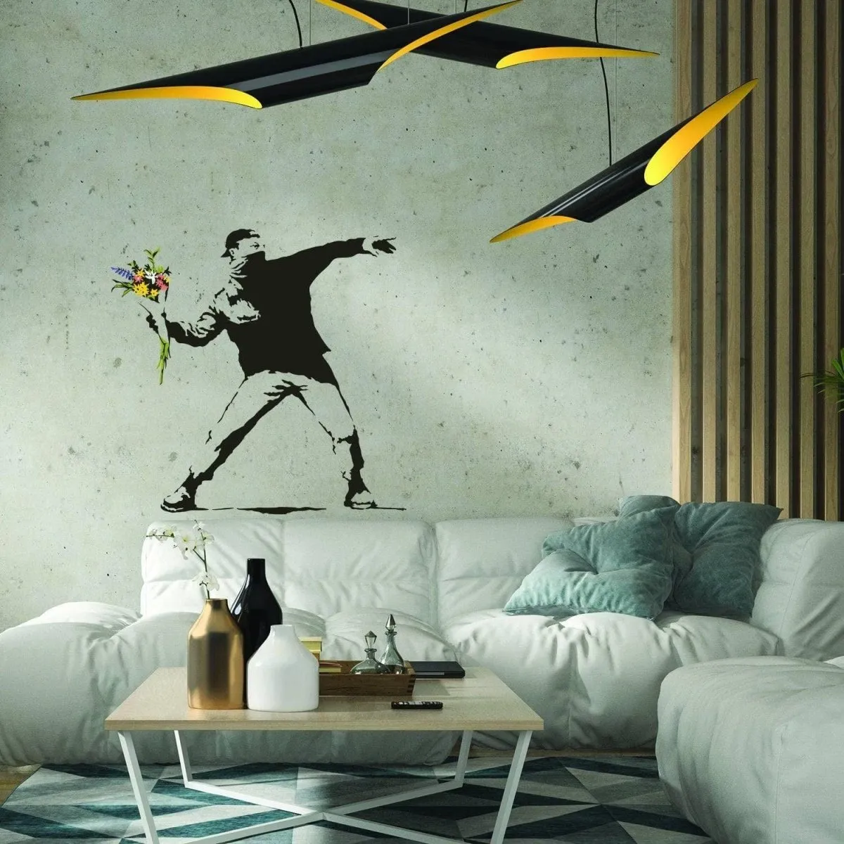 Vinyl Wall Decal - Stylish Artistic Flair Design for Home Decor