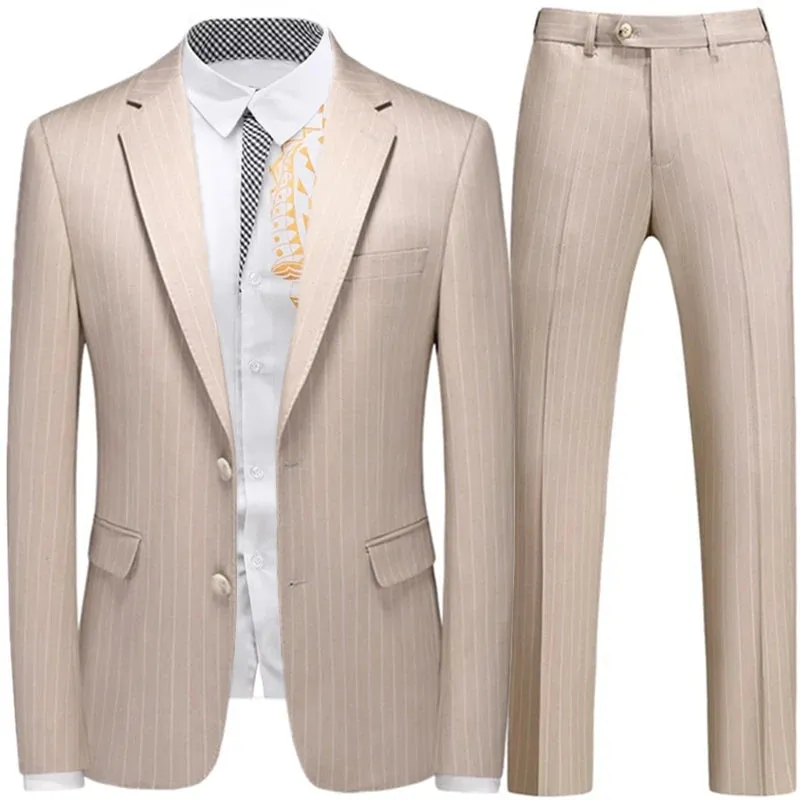 Violet Plaid Mens Three Piece Suit