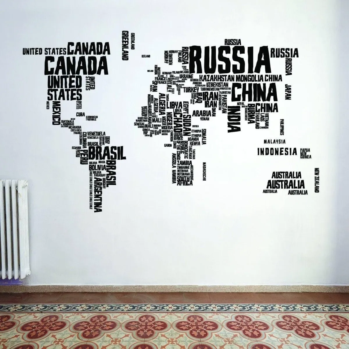 World Expedition Wall Sticker, International Journey Wall Transfer