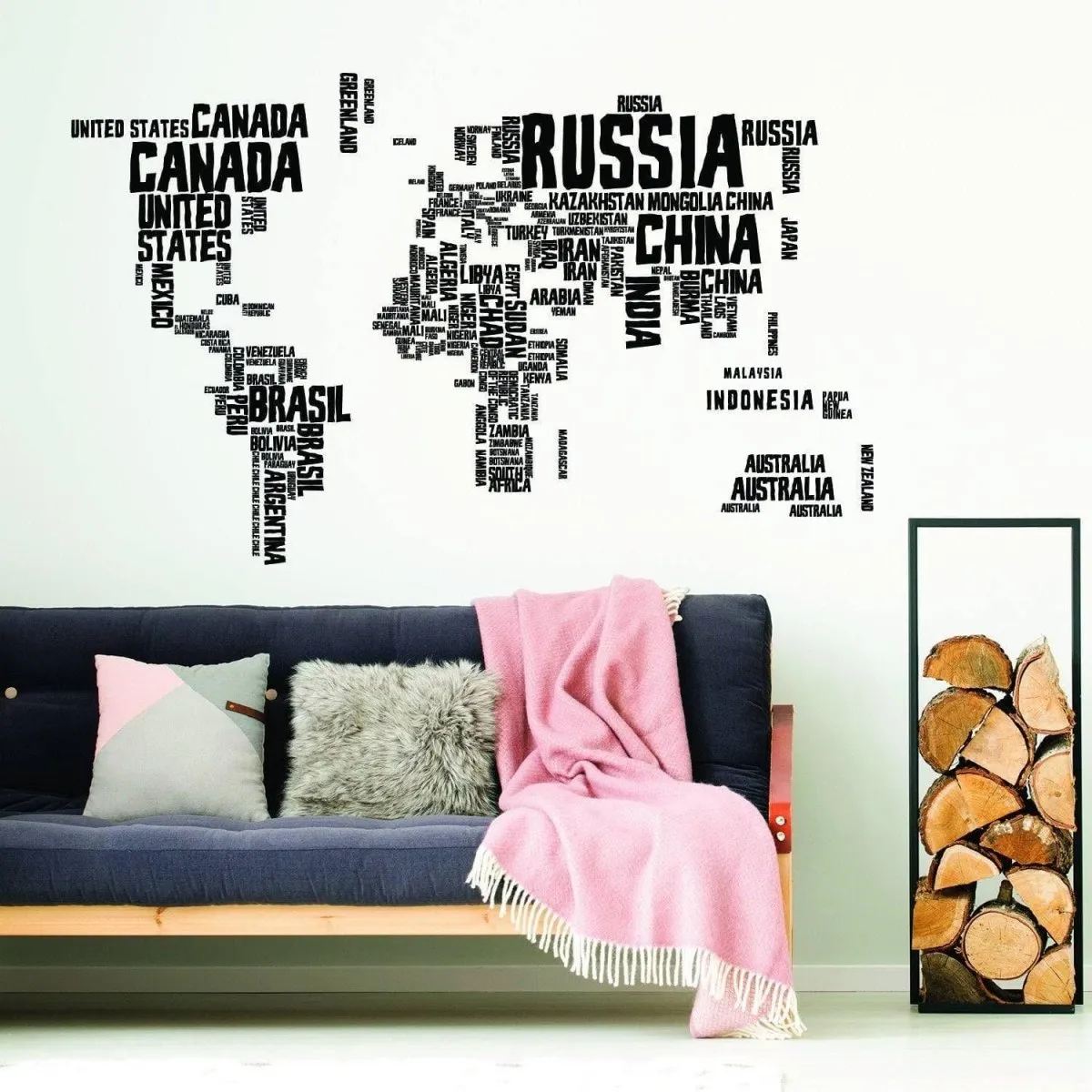 World Expedition Wall Sticker, International Journey Wall Transfer