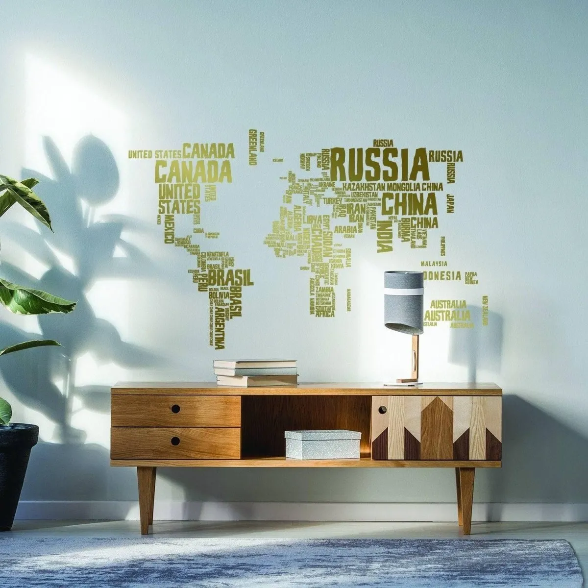 World Expedition Wall Sticker, International Journey Wall Transfer