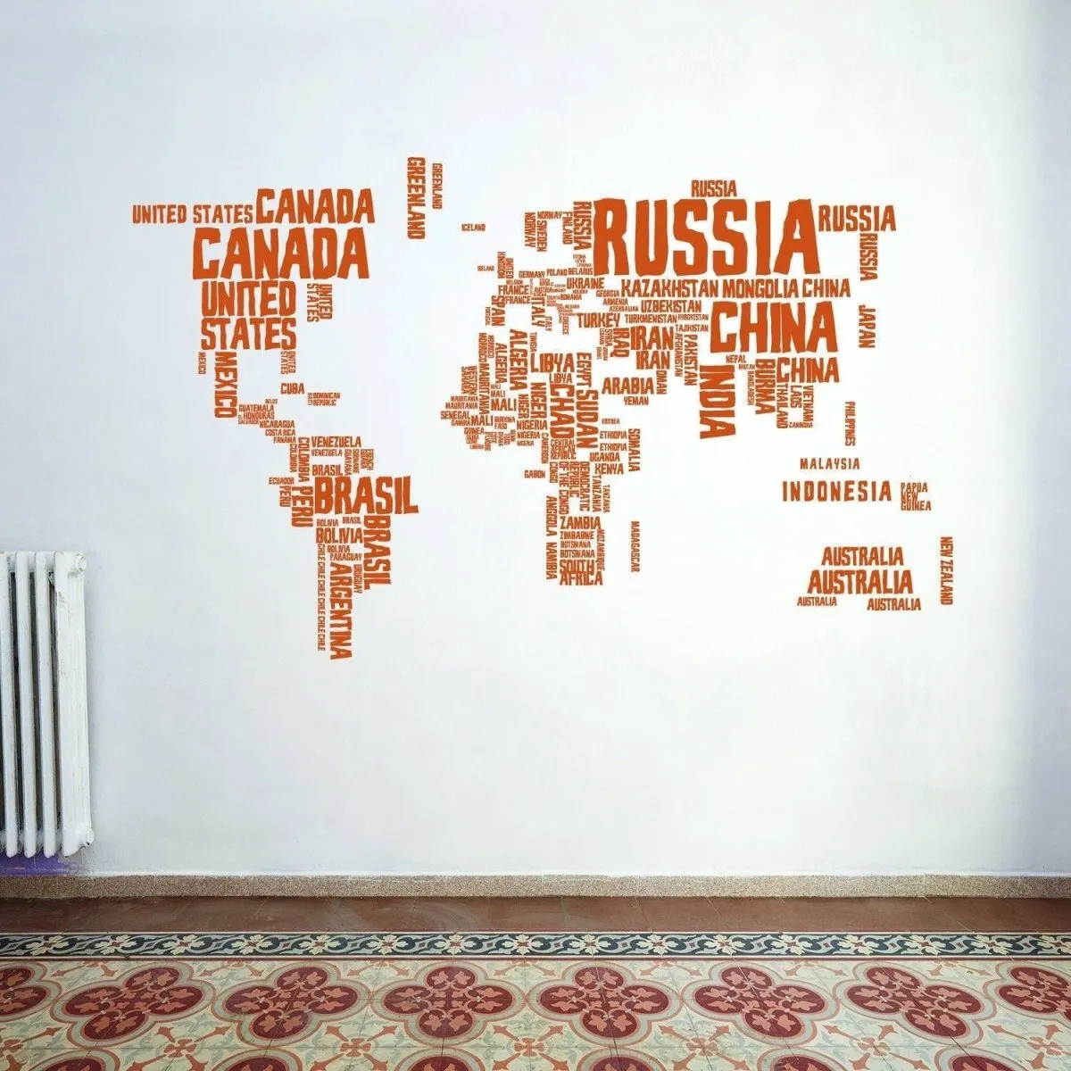 World Expedition Wall Sticker, International Journey Wall Transfer